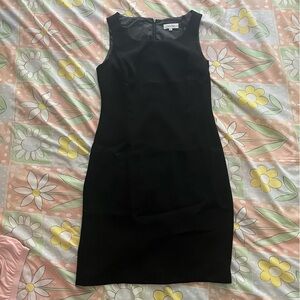 black calvin klein midi office dress size 4p